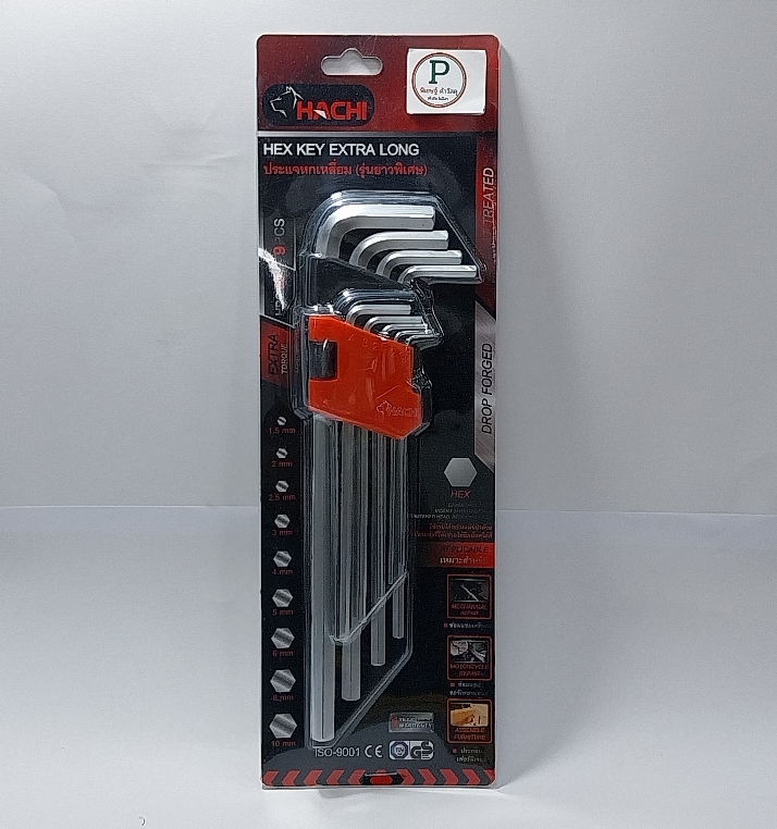 ประแจหัวทอร์ก9ชิ้น(รุ่นยาวพิเศษ)HACHI