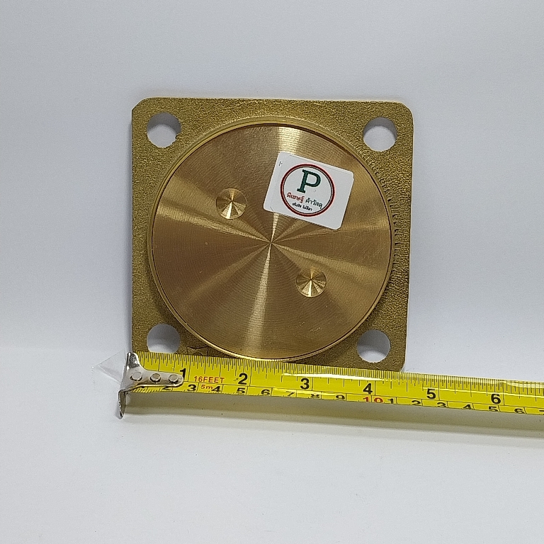 ฝาปิดบ่อเกรอะ 4นิ้ว ทองเหลือง