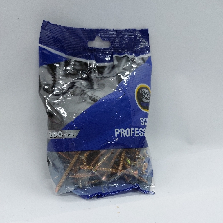 สกรูปลายสว่านหัวเตเปอร์#8(2