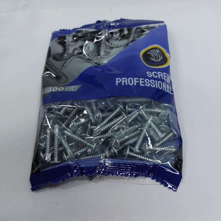 สกรูปลายสว่านหัวเวเฟอร์ 8*1 นิ้ว