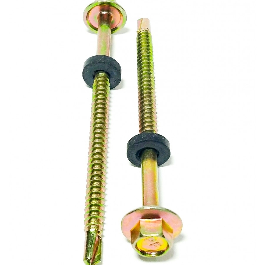 สกรูกระเบื้องลอนคู่ แปเหล็ก#10(3.1/2