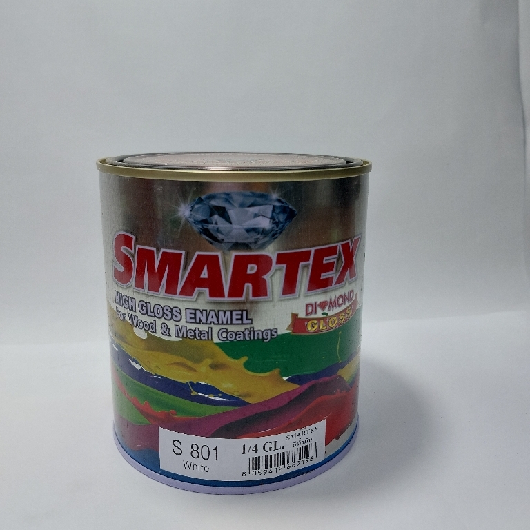 สีน้ำมันsmartex#S801(1/4GL) สีขาว