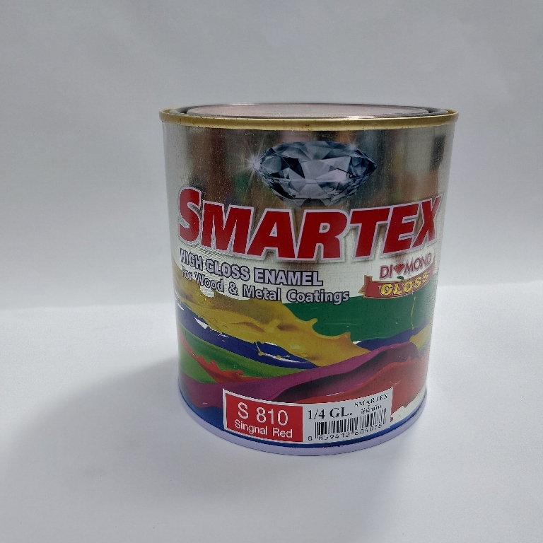 สีน้ำมันsmartex#S810(1/4GL) สีแดง