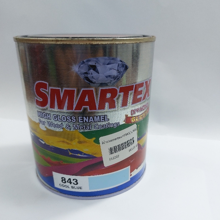 สีน้ำมันsmartex#S843(1/4GL) สีฟ้า