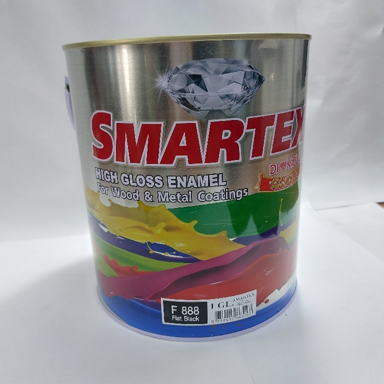 สีน้ำมันsmartex#F888(1GL) สีดำด้าน