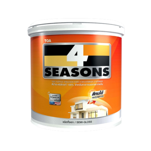 สีน้ำ TOA 4-Seasons 01109 ภายนอก 3.424ลิตร