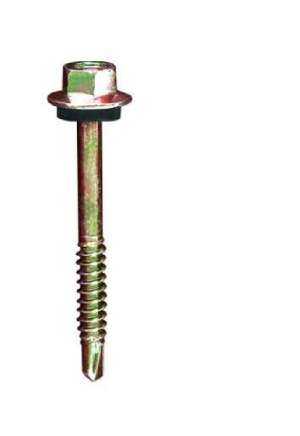 สกรูยึดหลังคากระเบื้อง ปลายสว่าน 10*1 1/4 ZW