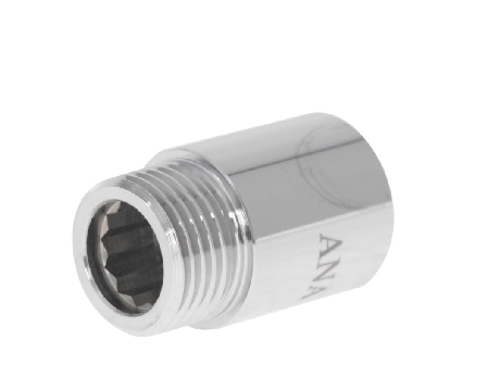 ข้อต่อตรง ชุปโครเมีย(ตัวผู้-ตัวเมีย)ยาว