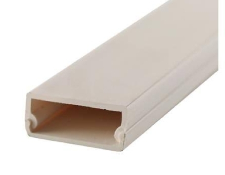 รางเก็บสายไฟ ขนาด1.5*100*1.0 ซม. สีขาว