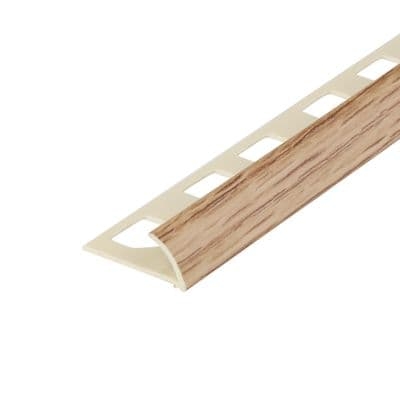 คิ้วกระเบื้อง สีน้ำตาลลายไม้ ใหญ่