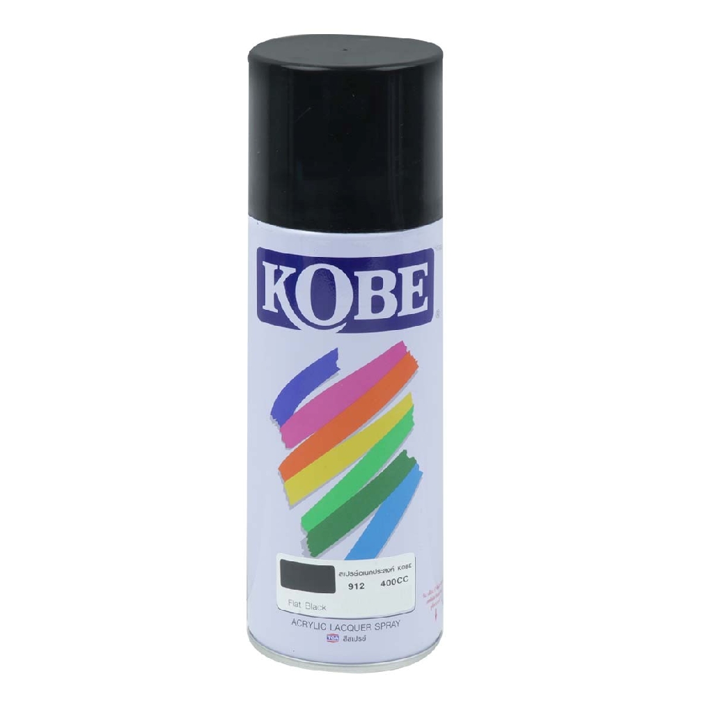 สีสเปร์ย KOBE สีดำ #912