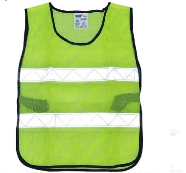 เสื้อจราจรตาข่าย รุ่นGR-604SU สีเขียวแถบสีเงินYANADA