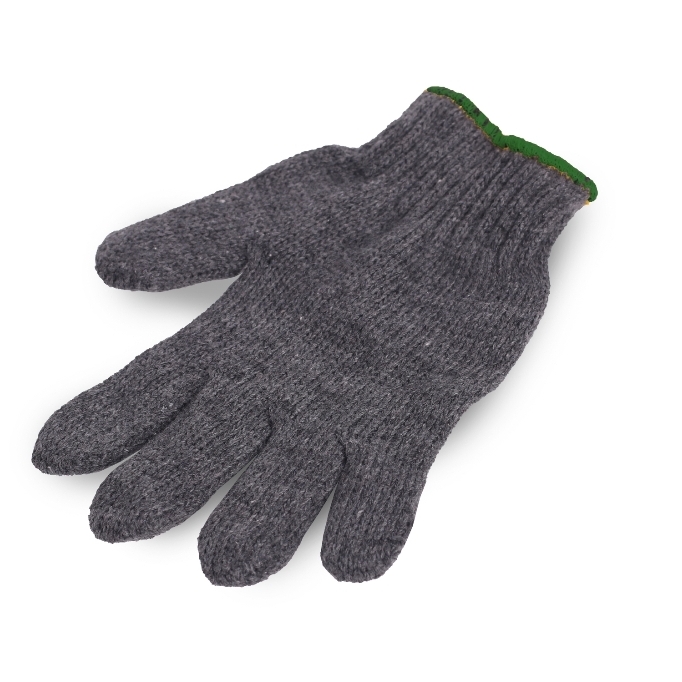 ถุงมือผ้า สีเทา