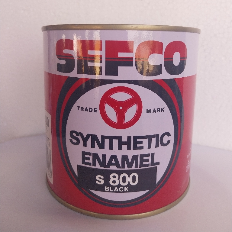 สีเคลือบน้ำมัน SEFCO ขนาด 1 กป.#S800 ดำ