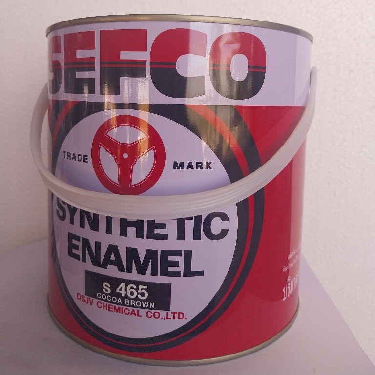 สีเคลือบน้ำมัน SEFCO ขนาด 1 กล.#S465 โอ๊ค