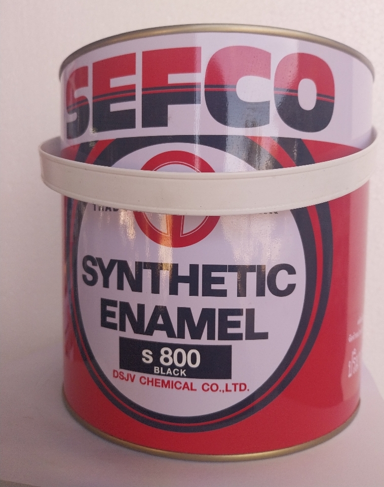 สีเคลือบน้ำมัน SEFCO ขนาด 1 กล.#S800 ดำ
